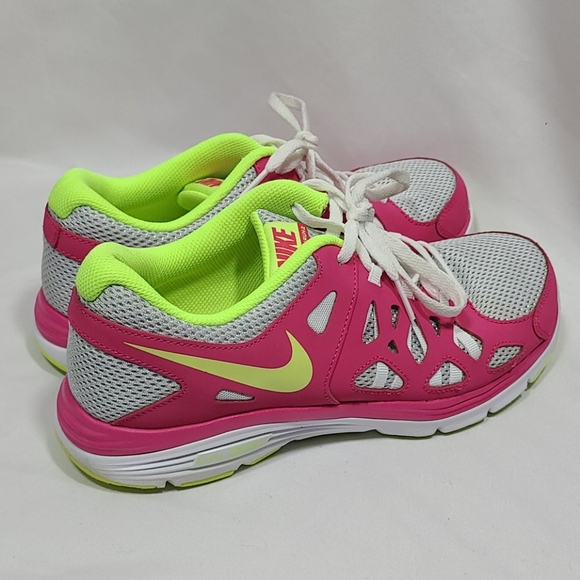 Nike Dual Fusion Run 2 Pure Platinum Girl Size 7Y - Picture 4 of 8